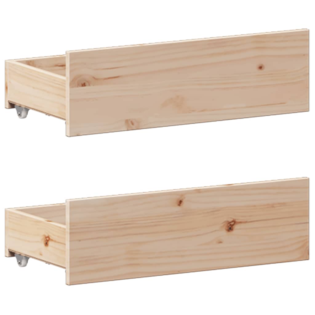 Krevet s regalom za knjige bez madraca 140x190 cm od borovine