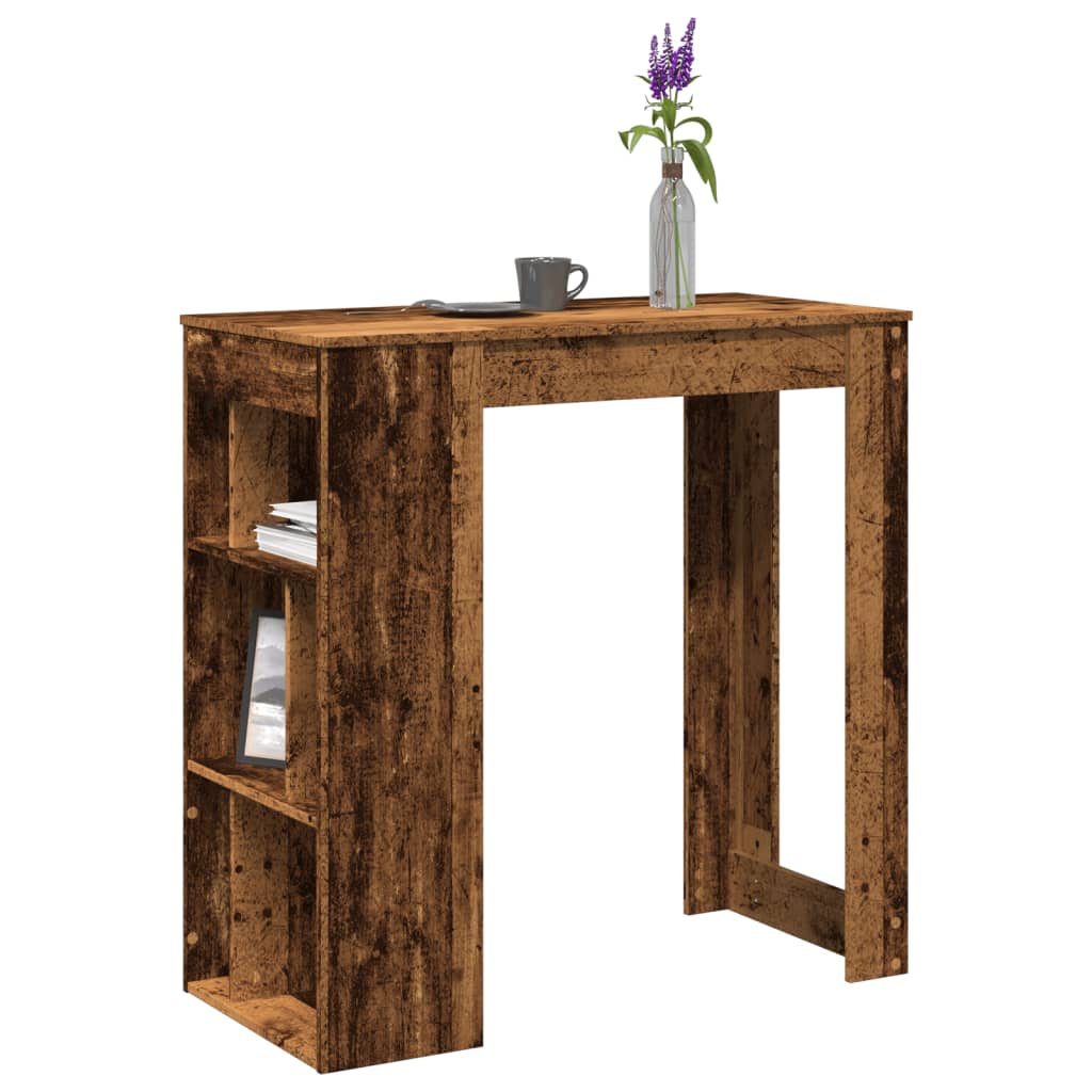 Barski stol s stalcima boja staro drvo 102x50x103,5 cm drveni