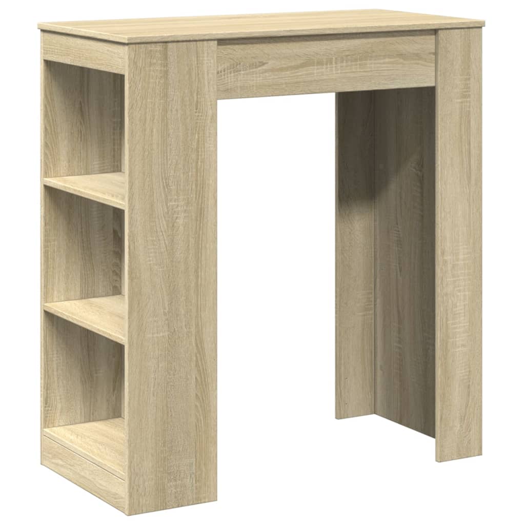 Barski stol s držačima boja hrasta 95x47x103,5 cm drveni
