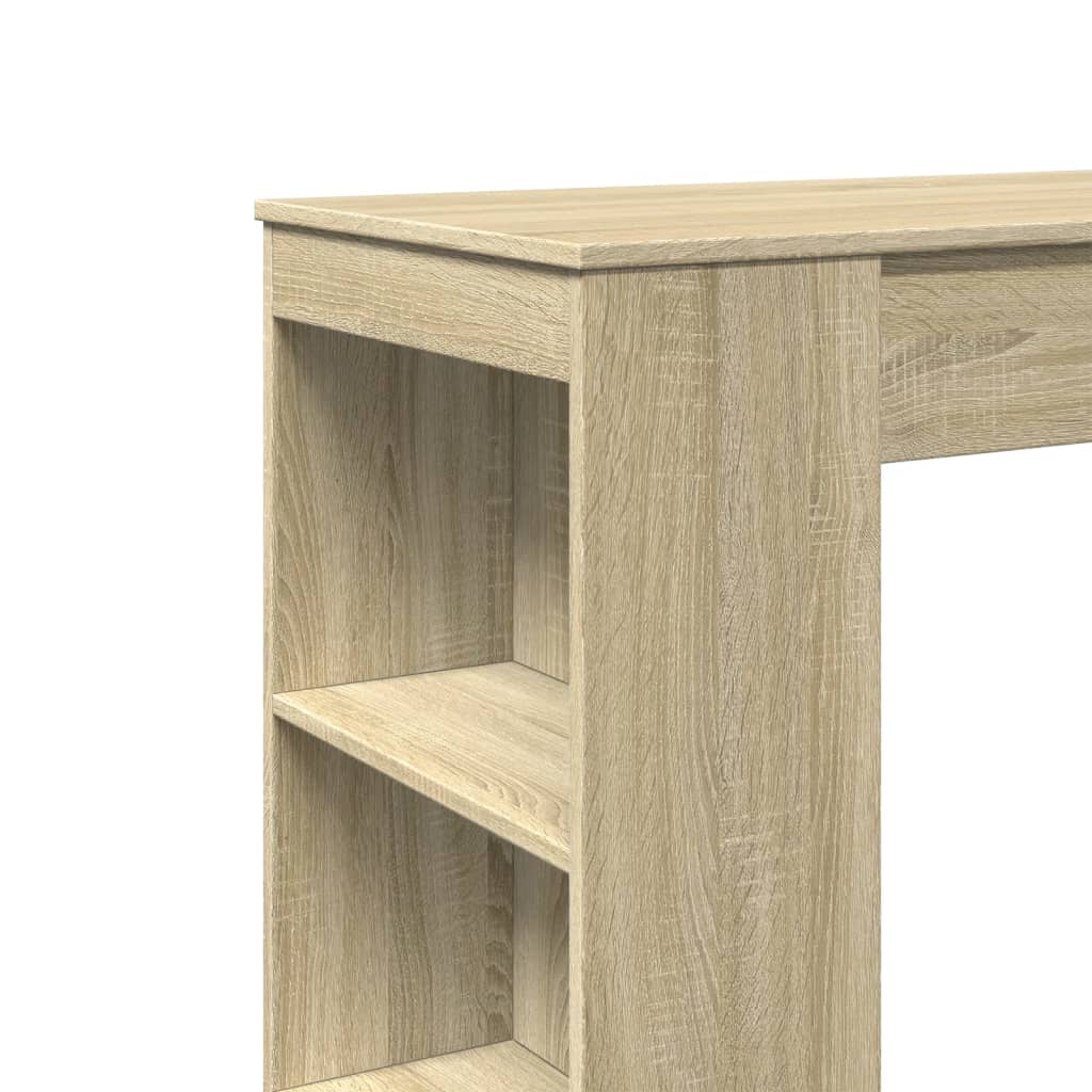 Barski stol s držačima boja hrasta 95x47x103,5 cm drveni