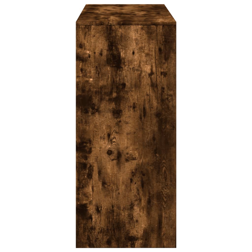 Barski stol s policom boja hrasta 124x46x103,5 cm drveni