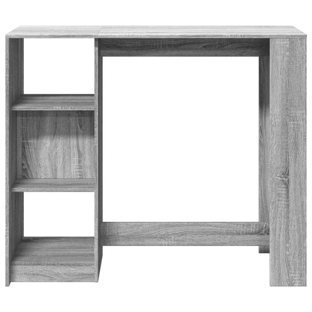 Barski stol s policom boja hrasta sonome 124x46x103,5 cm drveni