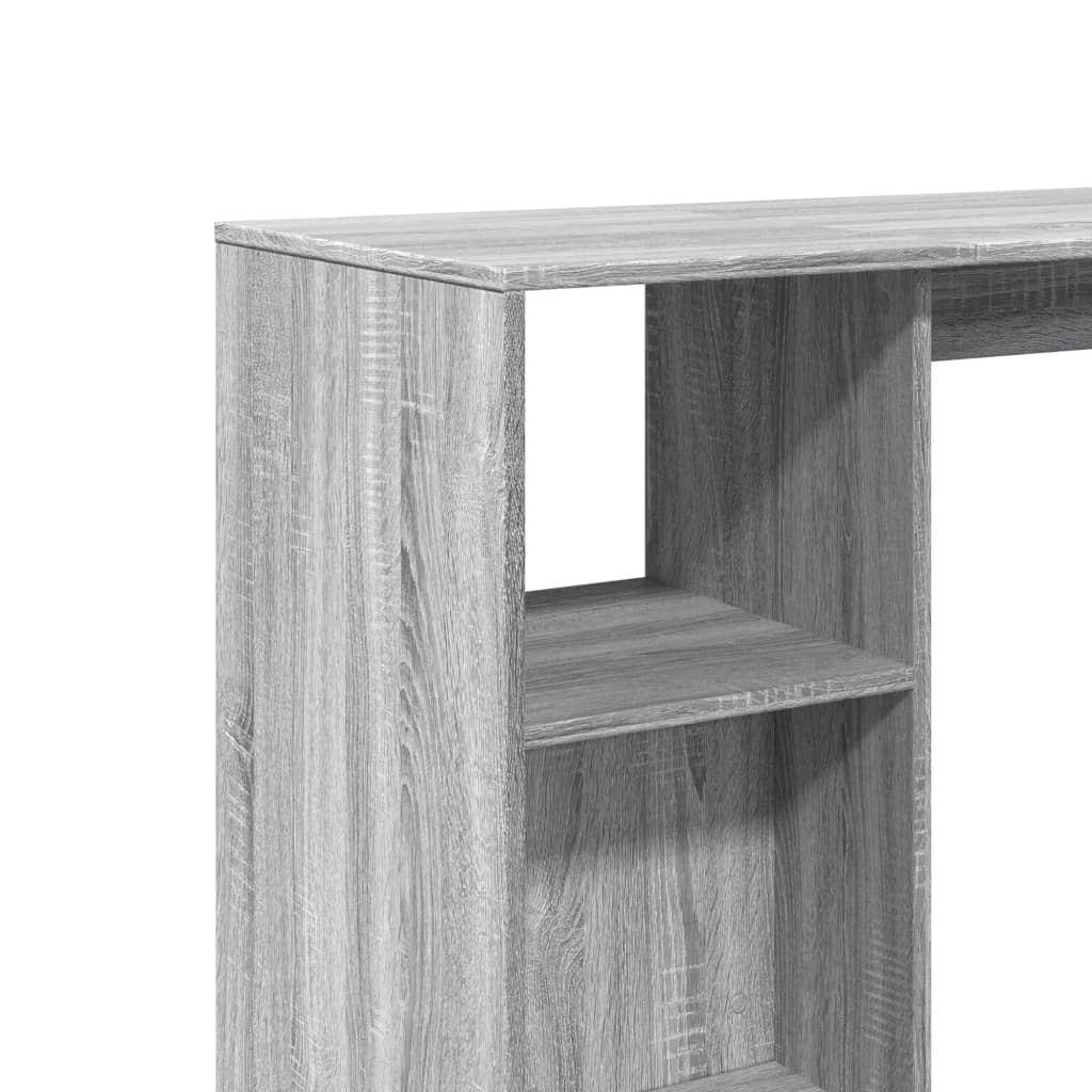 Barski stol s policom boja hrasta sonome 124x46x103,5 cm drveni