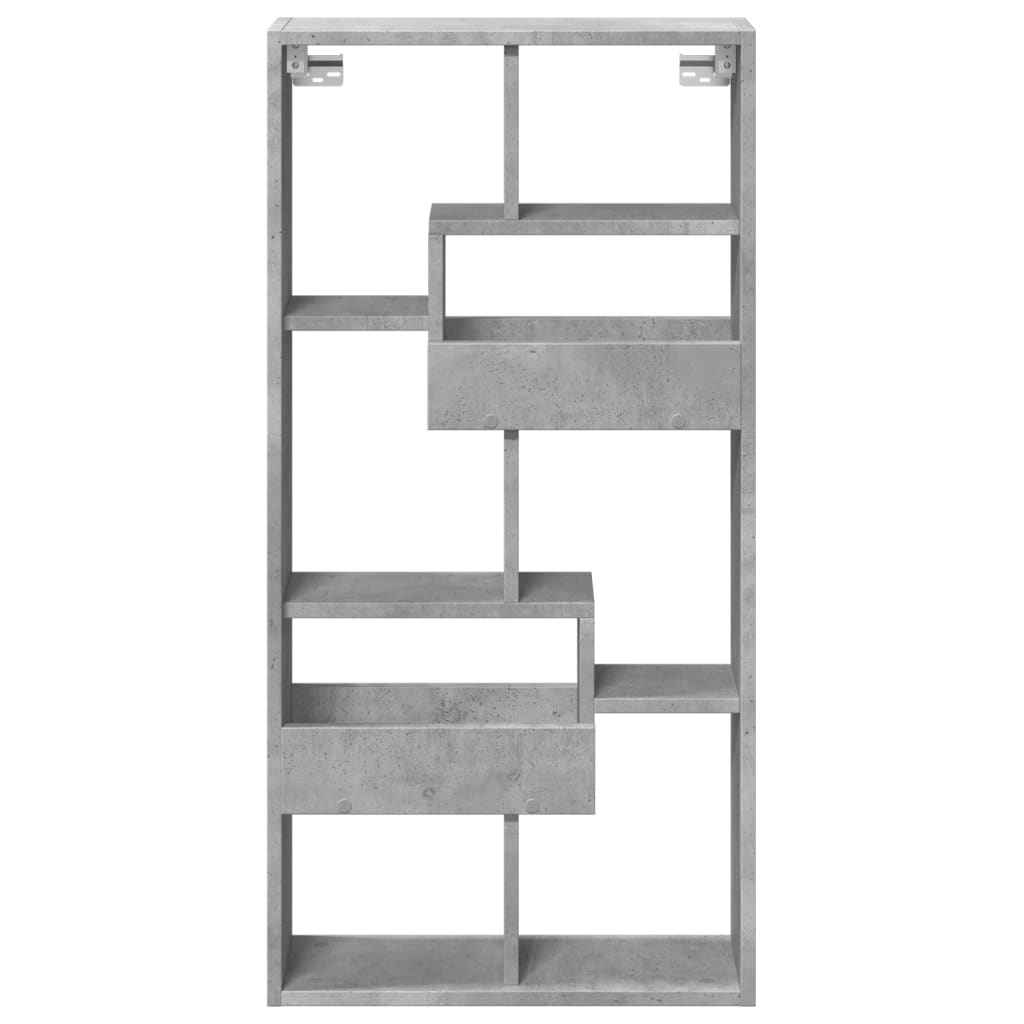 Zidni ormarić boja betona 50x15x100 cm od konstruiranog drva
