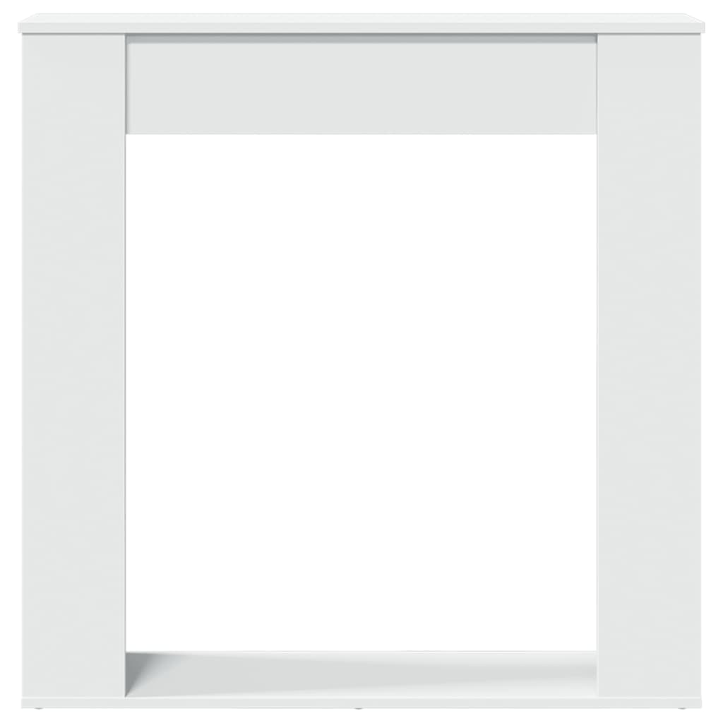 Okvir za kamin bijeli 100x20x100 cm od konstruiranog drva