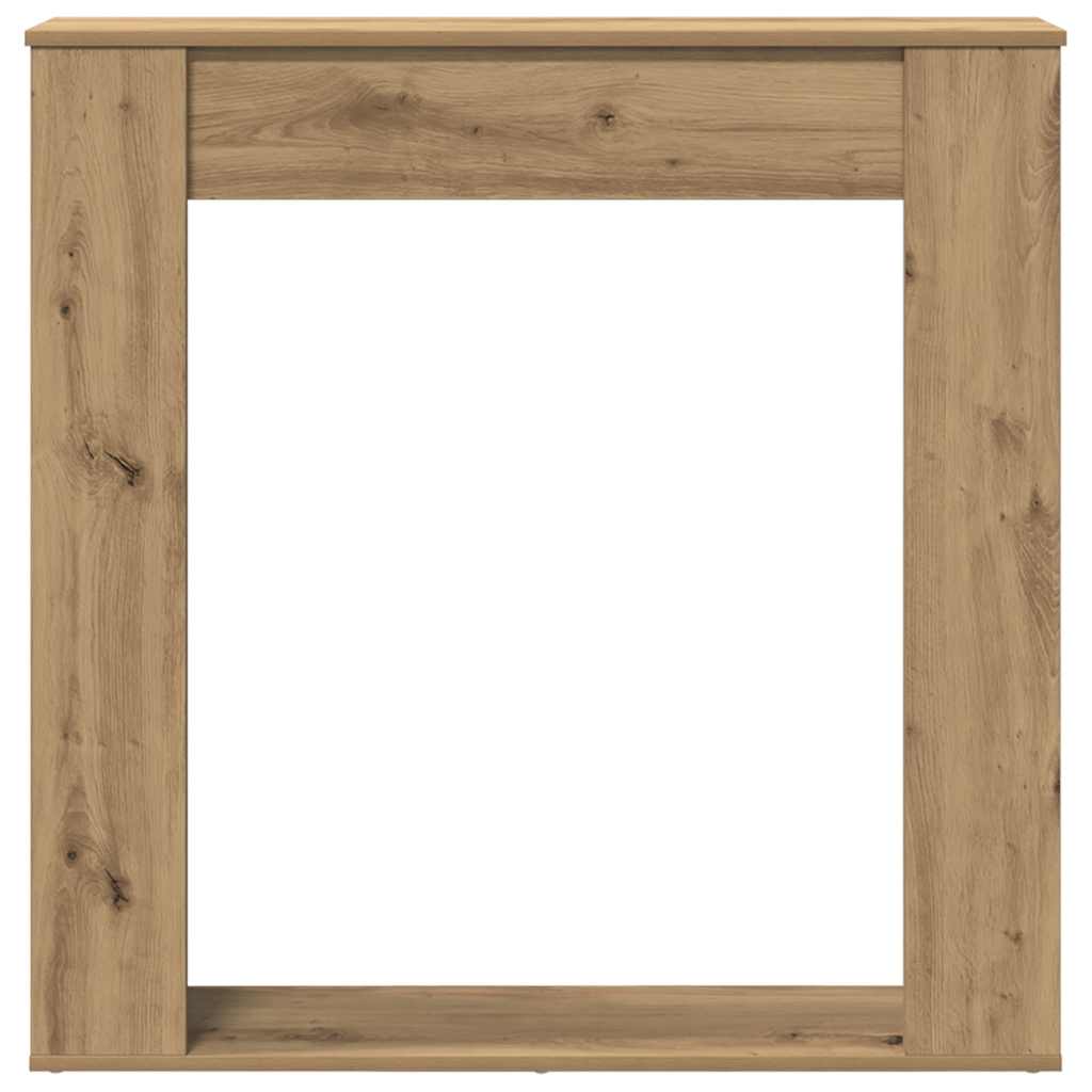 Okvir za kamin boja hrasta 100x20x100 cm od konstruiranog drva