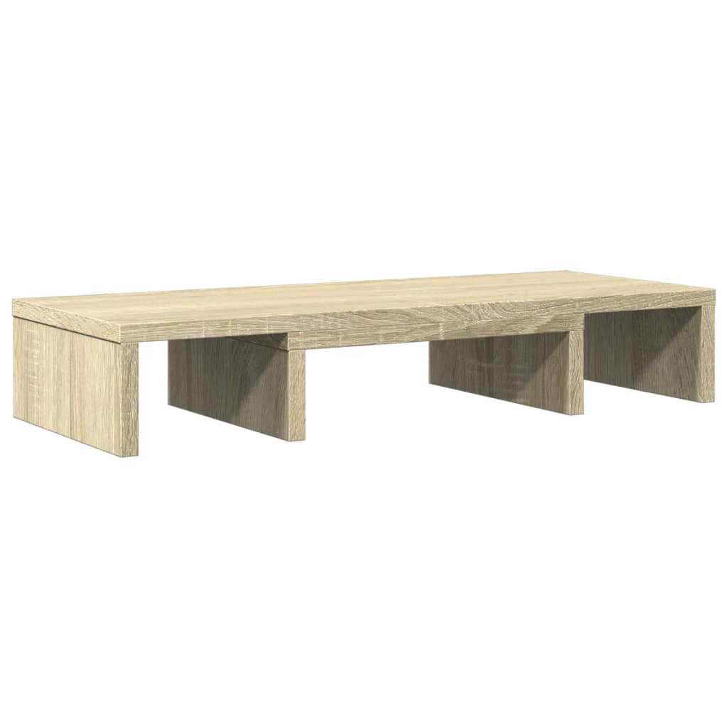 Stalak za monitor podesivi boja hrasta 60 x 24 x 10,5 cm drveni