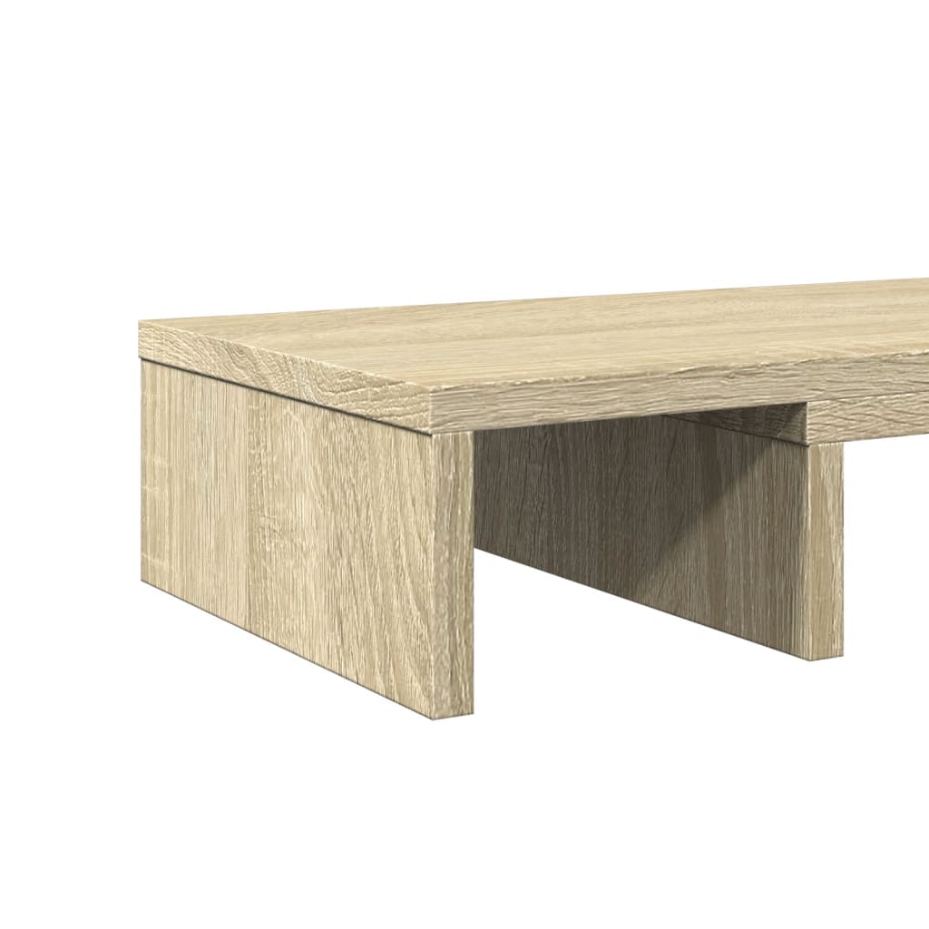 Stalak za monitor podesivi boja hrasta 60 x 24 x 10,5 cm drveni