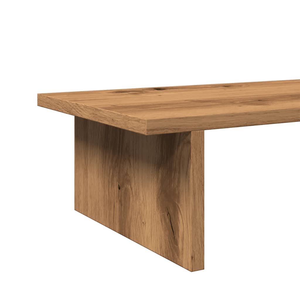 Stalak za monitor boja hrasta 100x27x15 cm konstruirano drvo