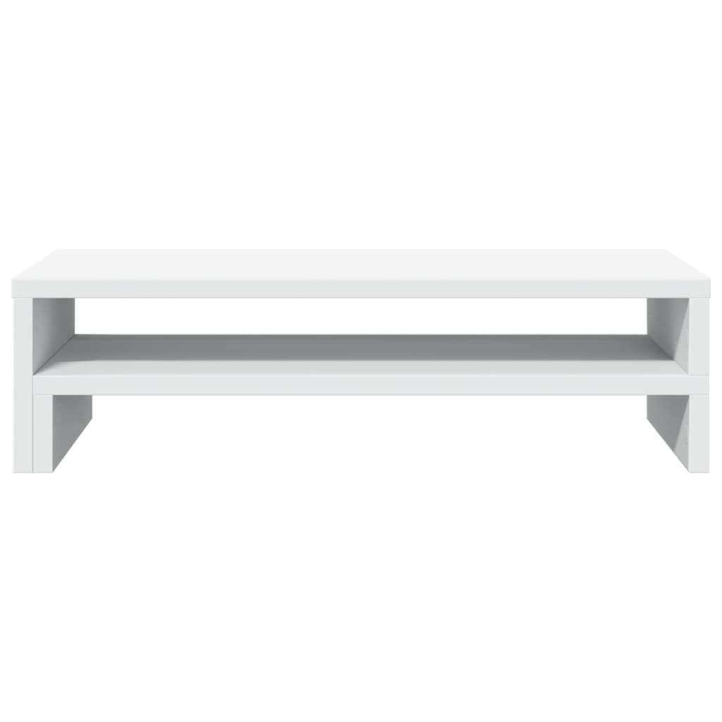 Stalak za monitor bijeli 54 x 22 x 15 cm od konstruiranog drva