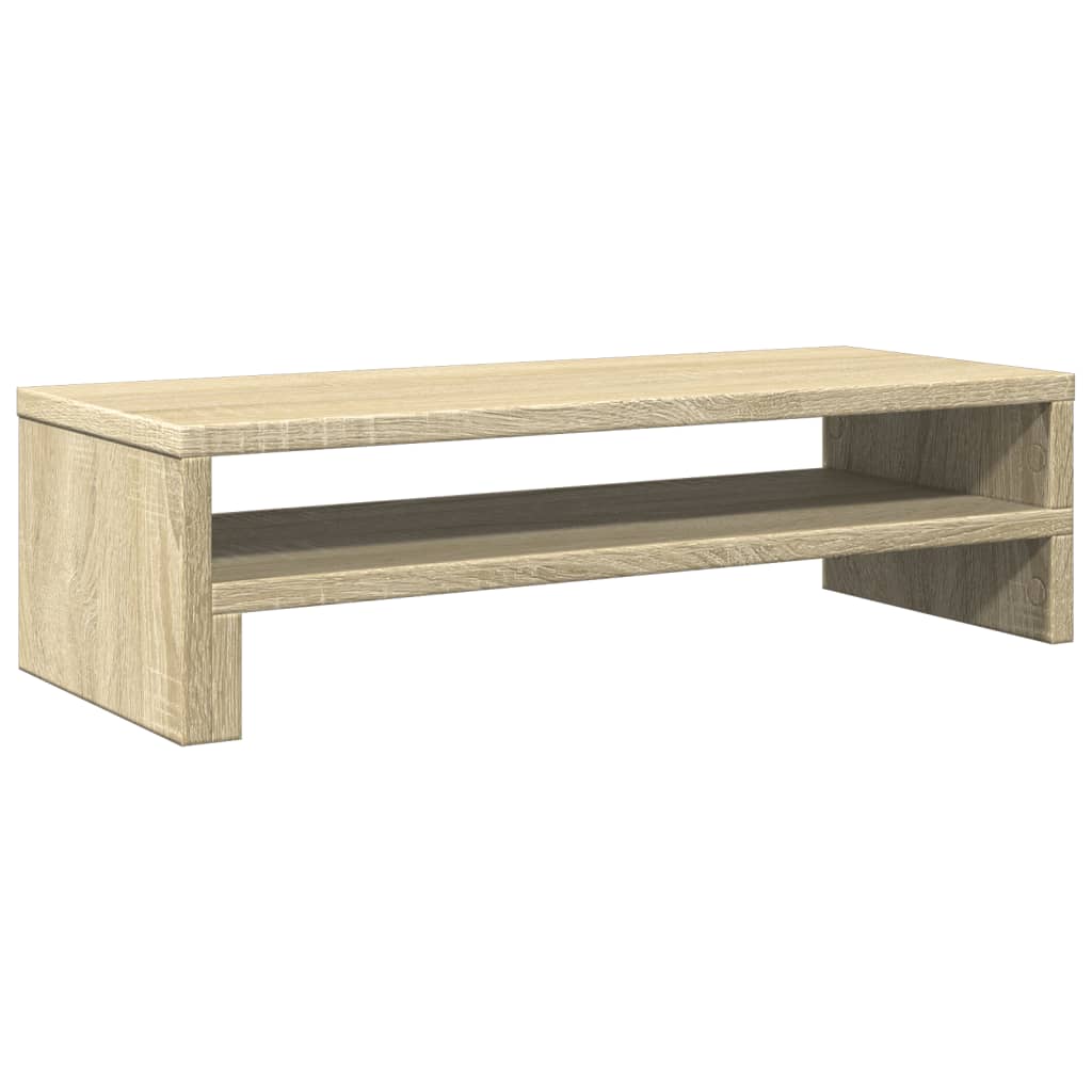 Stalak za monitor boja hrasta 54x22x15 cm konstruirano drvo