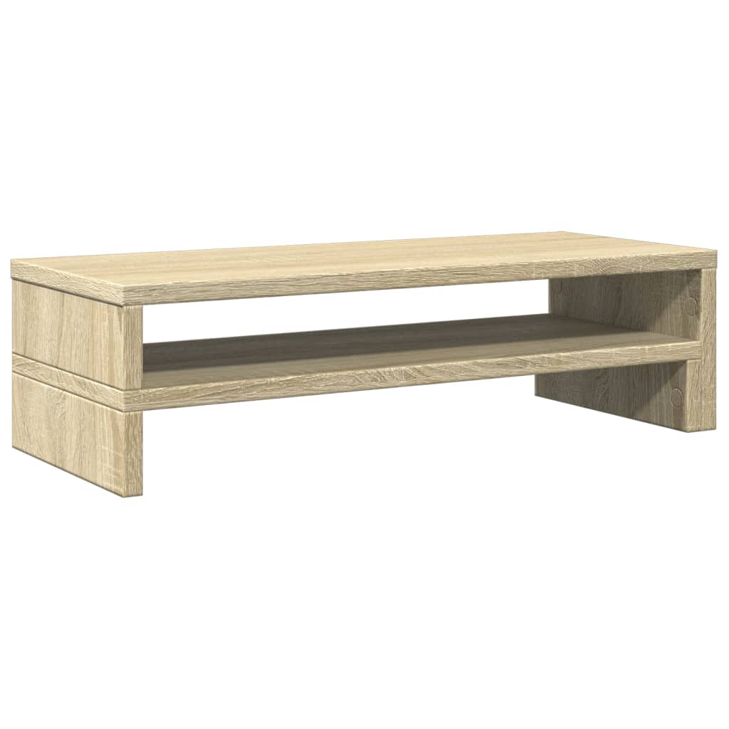 Stalak za monitor boja hrasta 54x22x15 cm konstruirano drvo
