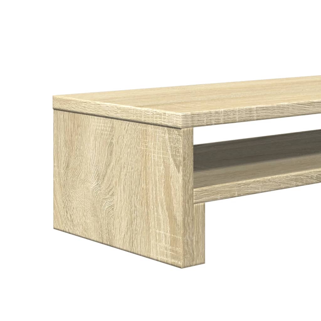 Stalak za monitor boja hrasta 54x22x15 cm konstruirano drvo
