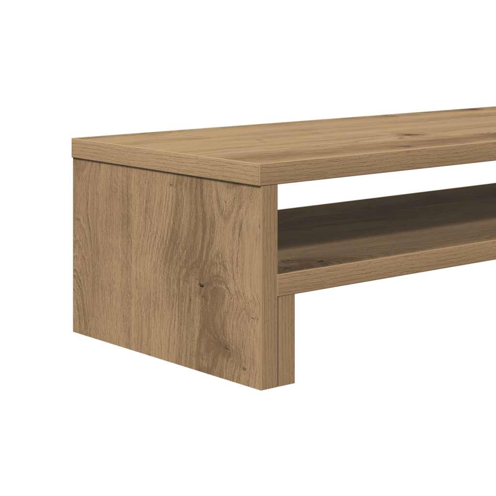 Stalak za monitor boja hrasta 54x22x15 cm konstruirano drvo