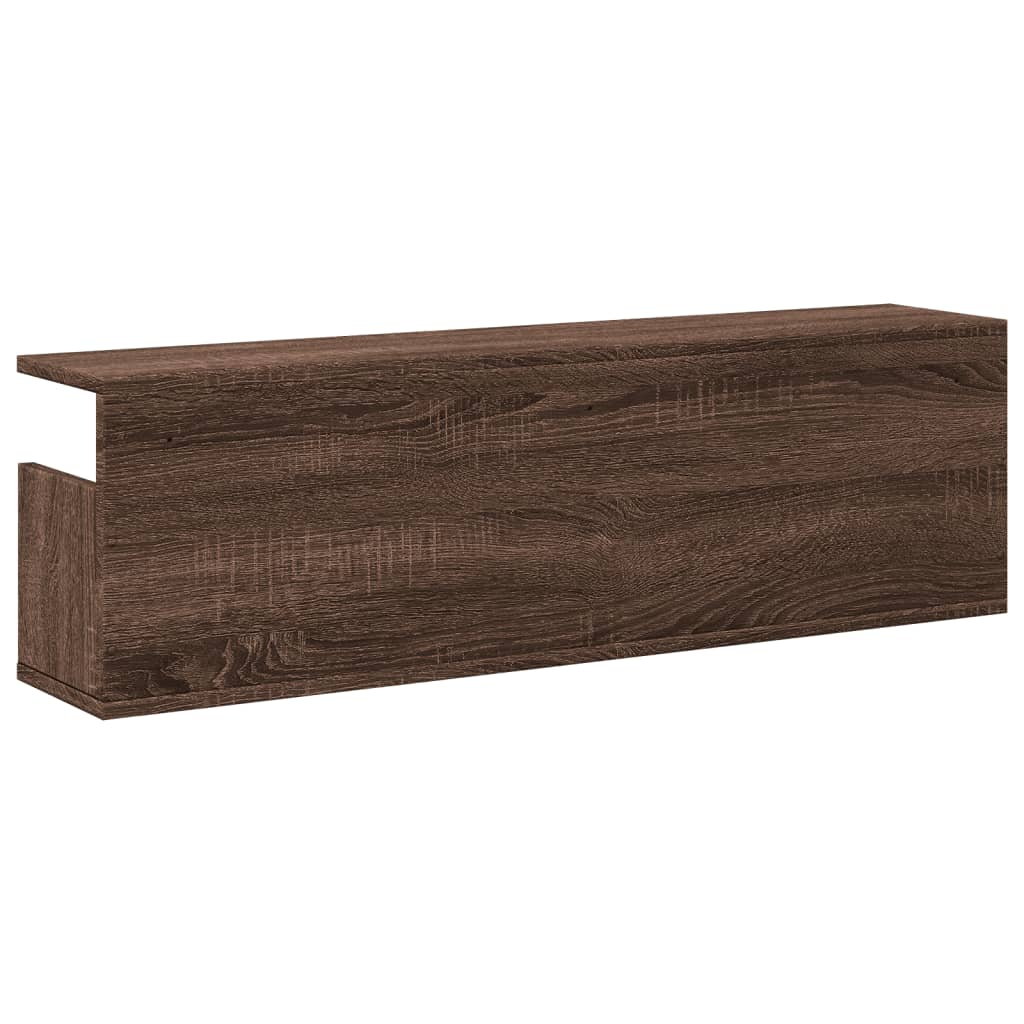 Zidni ormarić boja smeđeg hrasta 100x20x30 cm konstruirano drvo