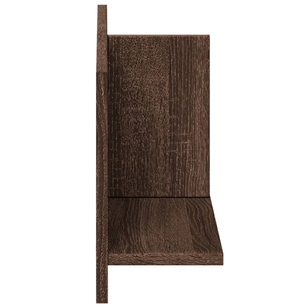 Zidni ormarić 70x16,5x30cm boja smeđeg hrasta konstruirano drvo