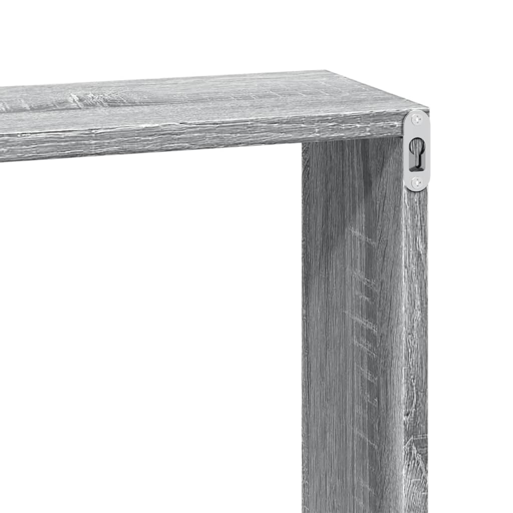 Zidni ormarić 60x16x30 cm siva boja hrasta konstruirano drvo