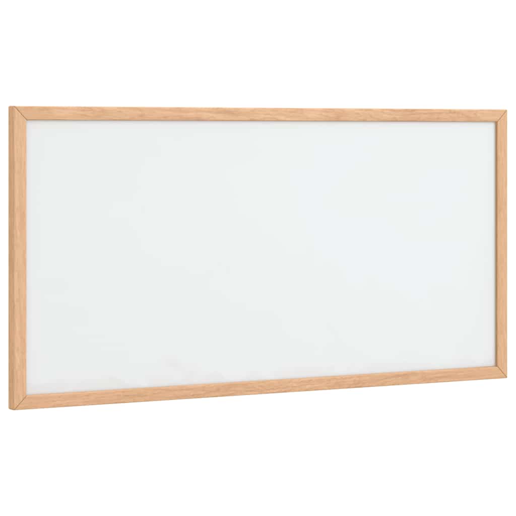 Magnetna bijela ploča s okvirom od masivnog borovog drva 60 x 30 cm