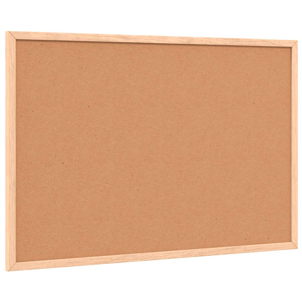 Magnetna bijela ploča s okvirom od masivnog borovog drva 60 x 40 cm