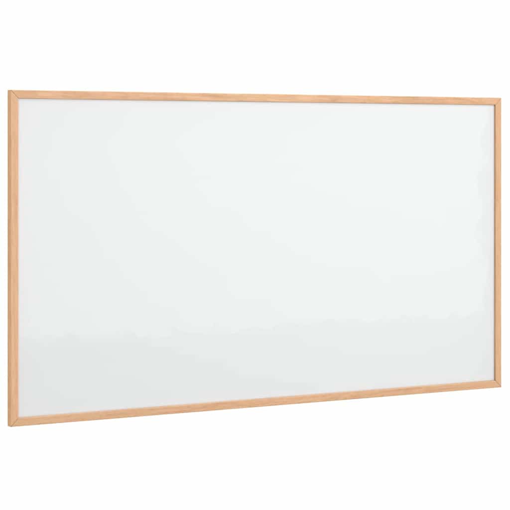 Magnetna bijela ploča s okvirom od masivnog borovog drva 100 x 55 cm