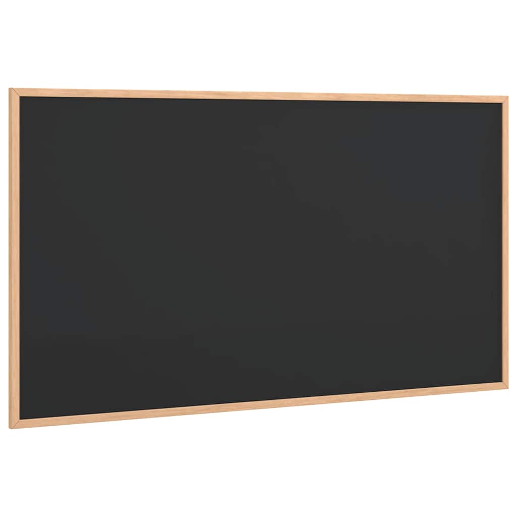 Ploča za pisanje kredom s okvirom od masivnog borovog drva crna 100 x 55 cm