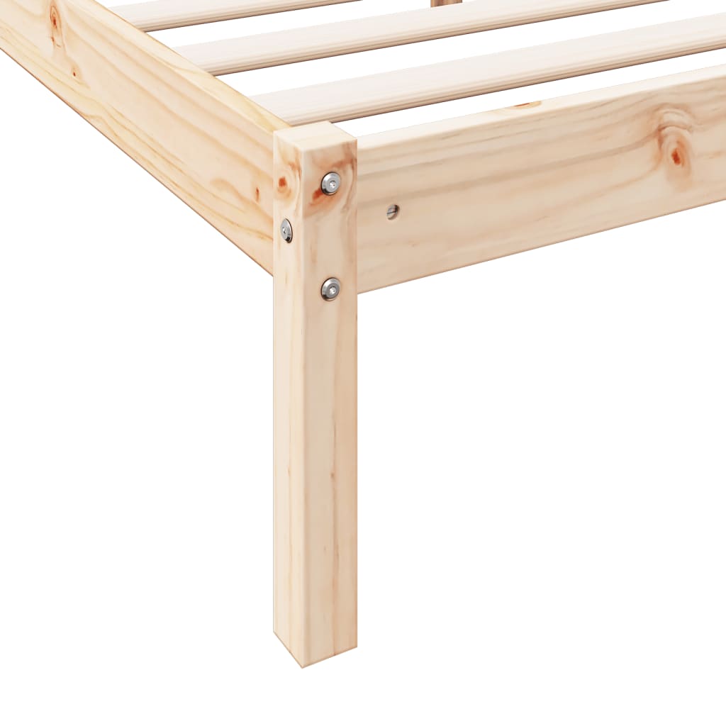 Dugi okvir kreveta bez madraca 80 x 210 cm od borovine