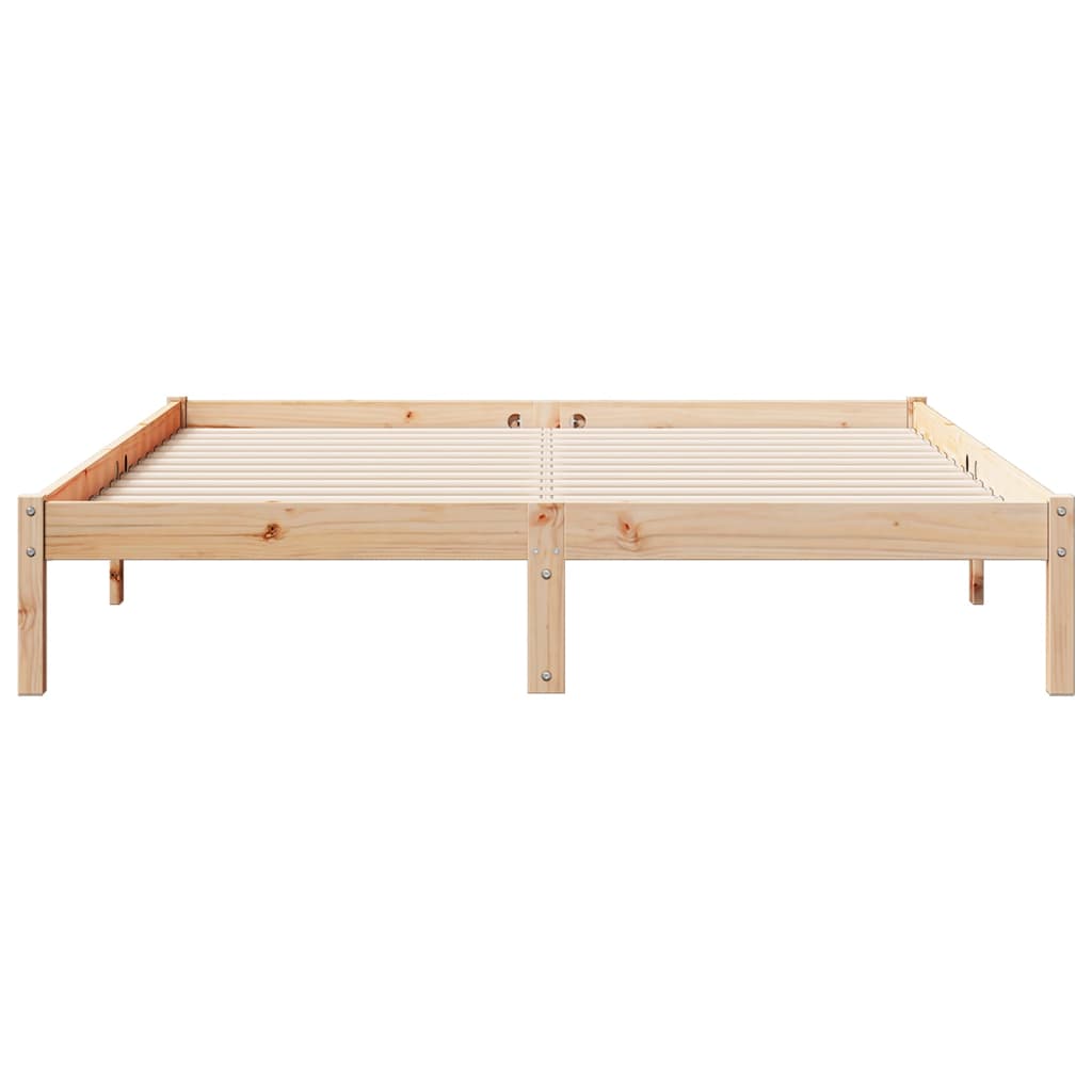 Dugi okvir kreveta bez madraca 160 x 210 cm od borovine