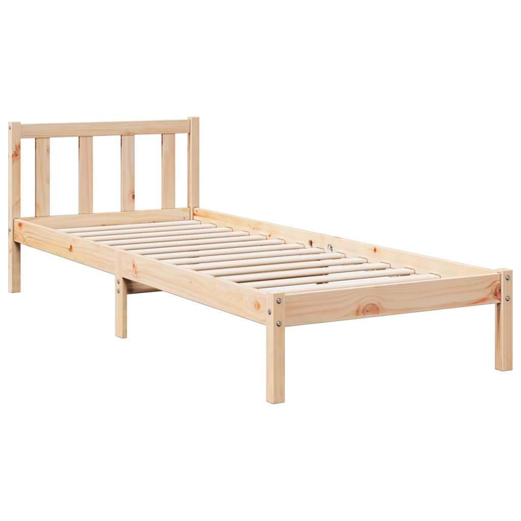 Dugi okvir kreveta bez madraca 80 x 210 cm od borovine