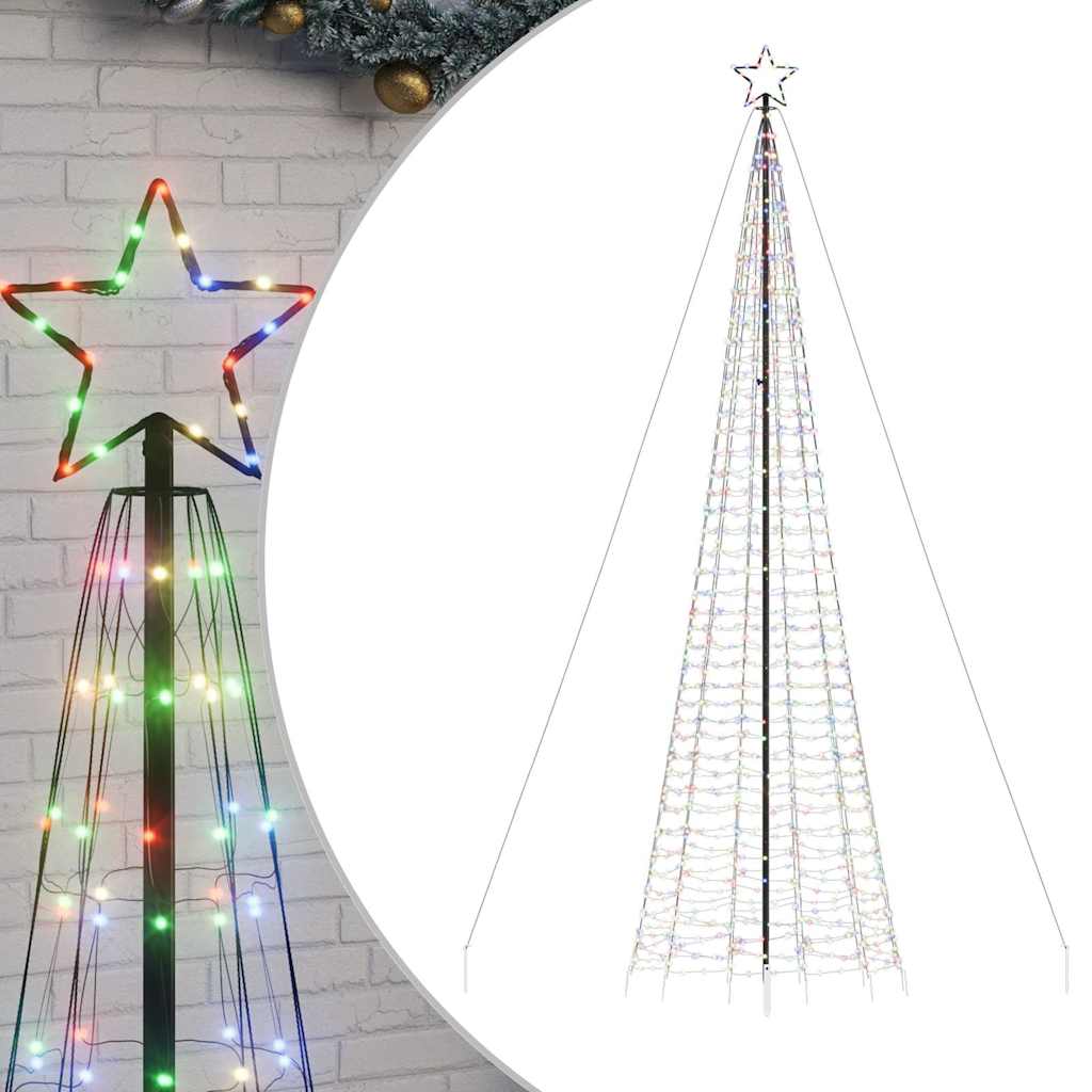 LED božićno drvce sa šiljcima 1534 LED šareno 500 cm
