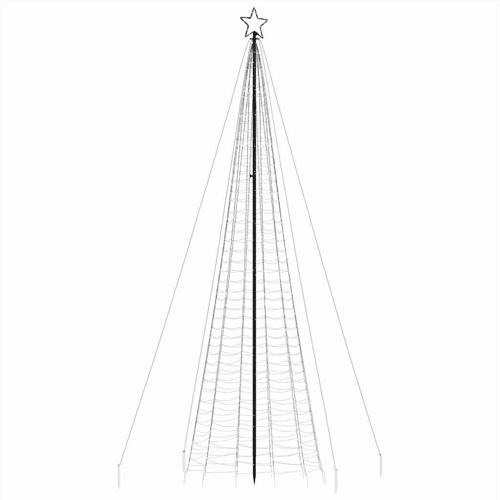 LED božićno drvce sa šiljcima 1534 LED šareno 500 cm
