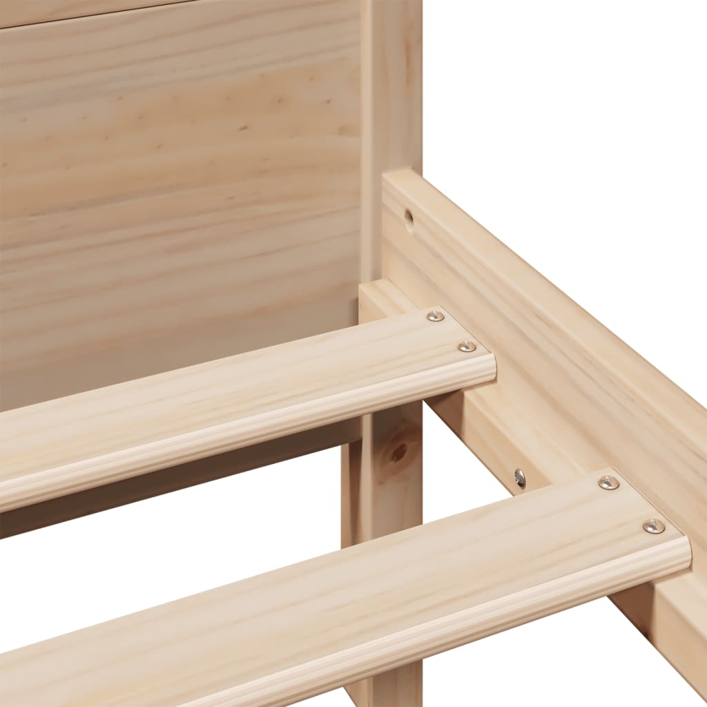 Okvir kreveta bez madraca 150 x 200 cm od masivne borovine