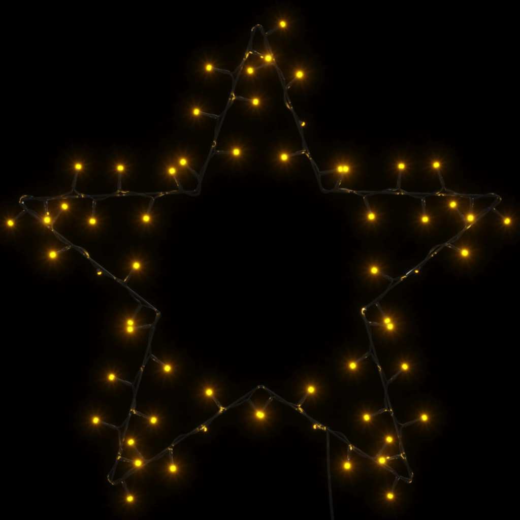 Božićna svjetla silueta zvijezde 80 LED dioda toplo bijela