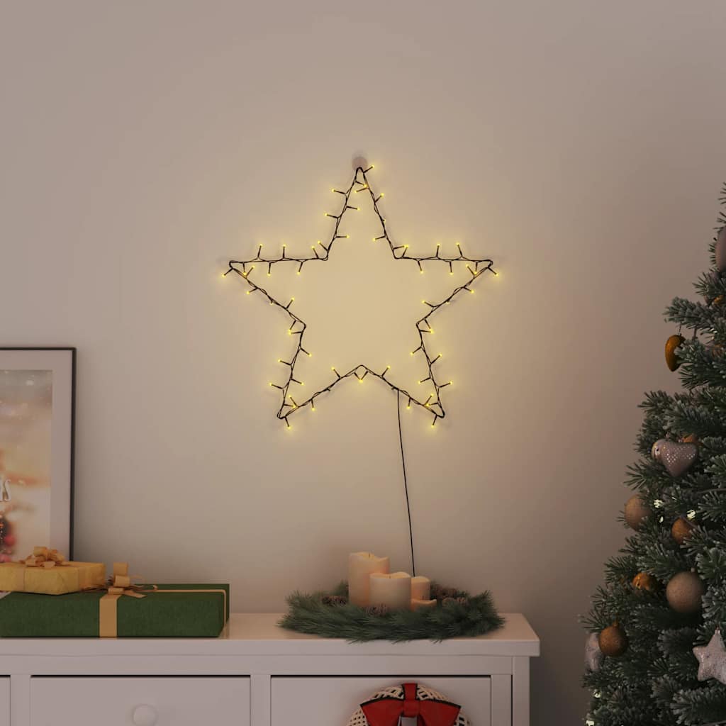 Božićna svjetla silueta zvijezde 80 LED dioda toplo bijela