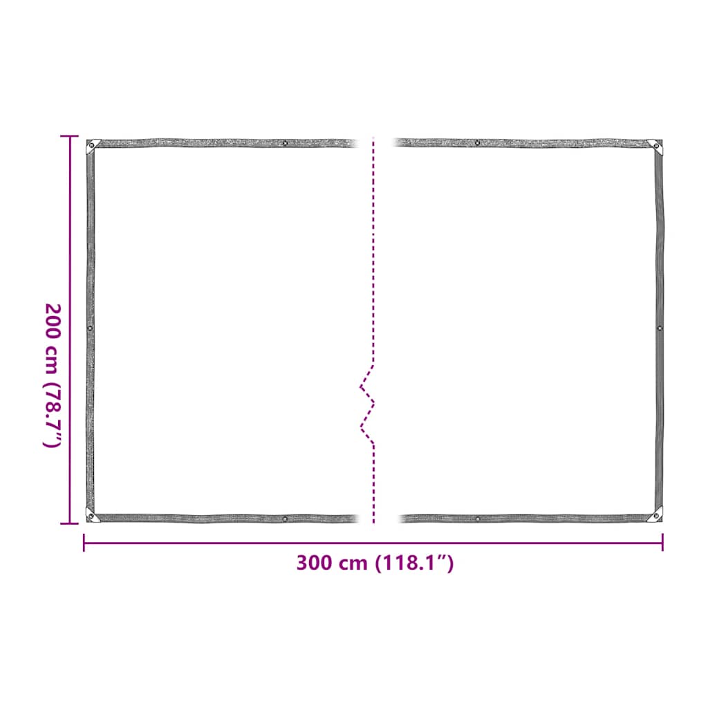 Pokrivač za biljke s ušicama 2x3 m polietilen