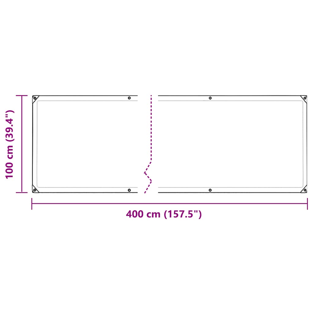 Pokrivač za biljke s ušicama 1x4 m PVC