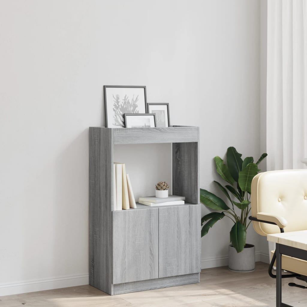 Visoka komoda boja hrasta 63x33x100 cm od konstruiranog drva
