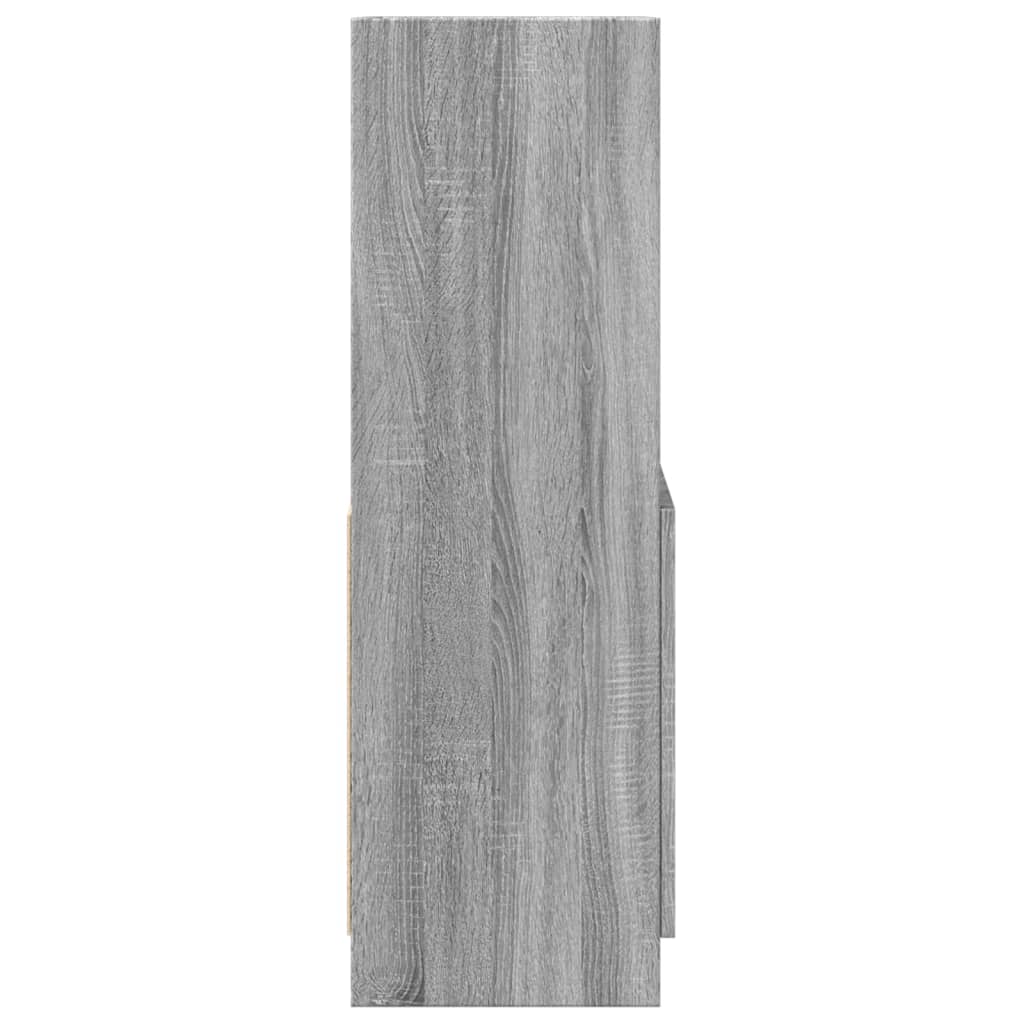 Visoka komoda boja hrasta 63x33x100 cm od konstruiranog drva