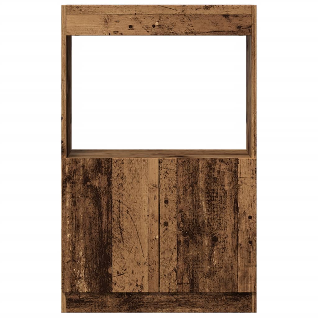 Visoka komoda boja staro drvo 63x33x100 cm konstruirano drvo