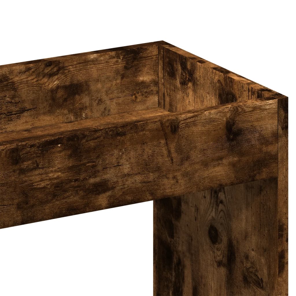 Visoka komoda boja hrasta 63x33x140 cm od konstruiranog drva