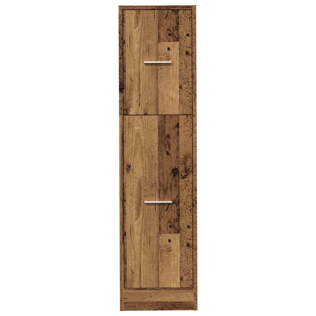 Ormarić za lijekove boja starog drvo 30x41x118 cm drveni