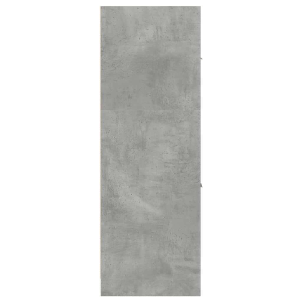 Ormarić za lijekove boja betona 40x41x118 cm konstruirano drvo