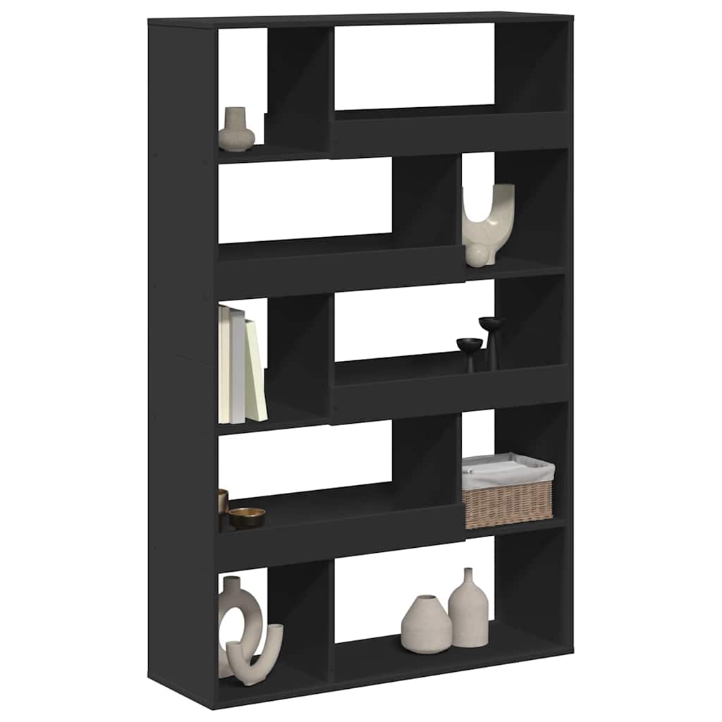 Regal za knjige crni 100x33x156,5 cm od konstruiranog drva
