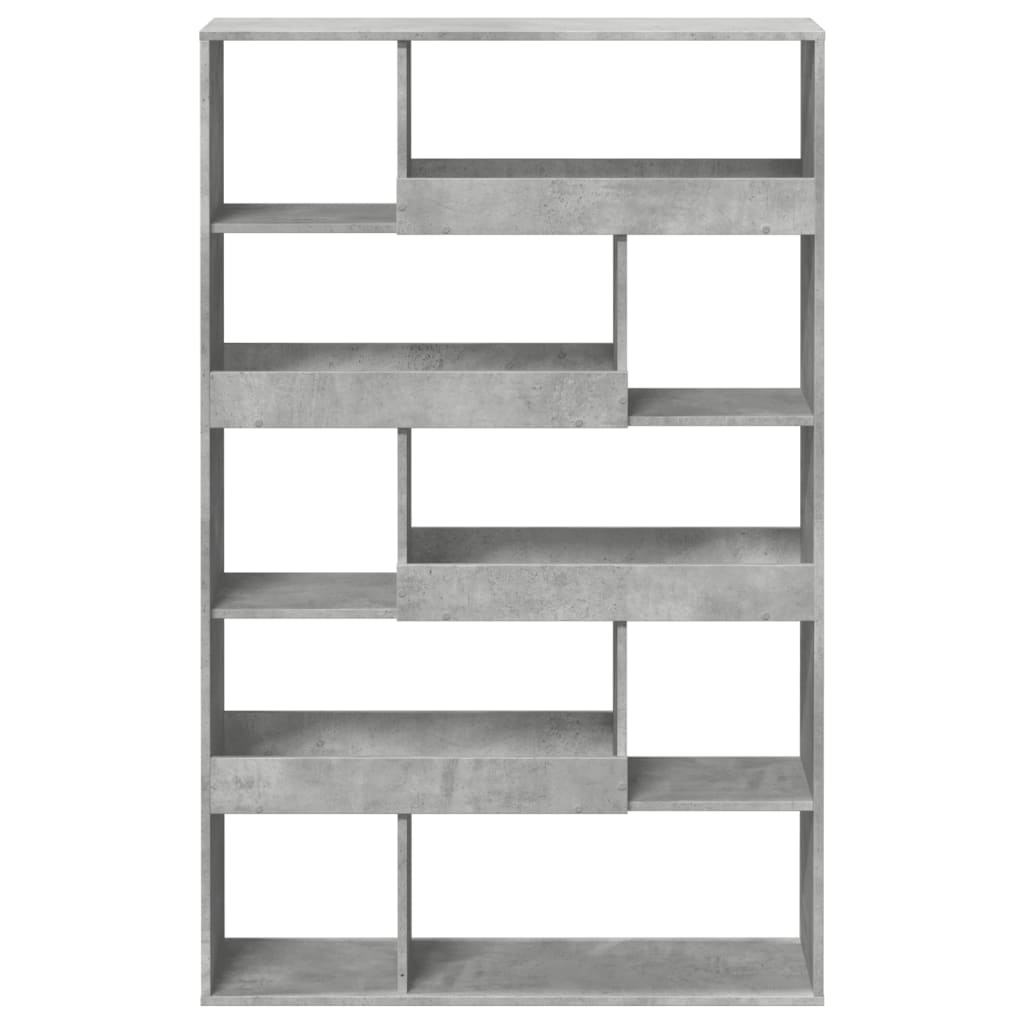 Regal za knjige boja betona 100x33x156,5 cm konstruirano drvo