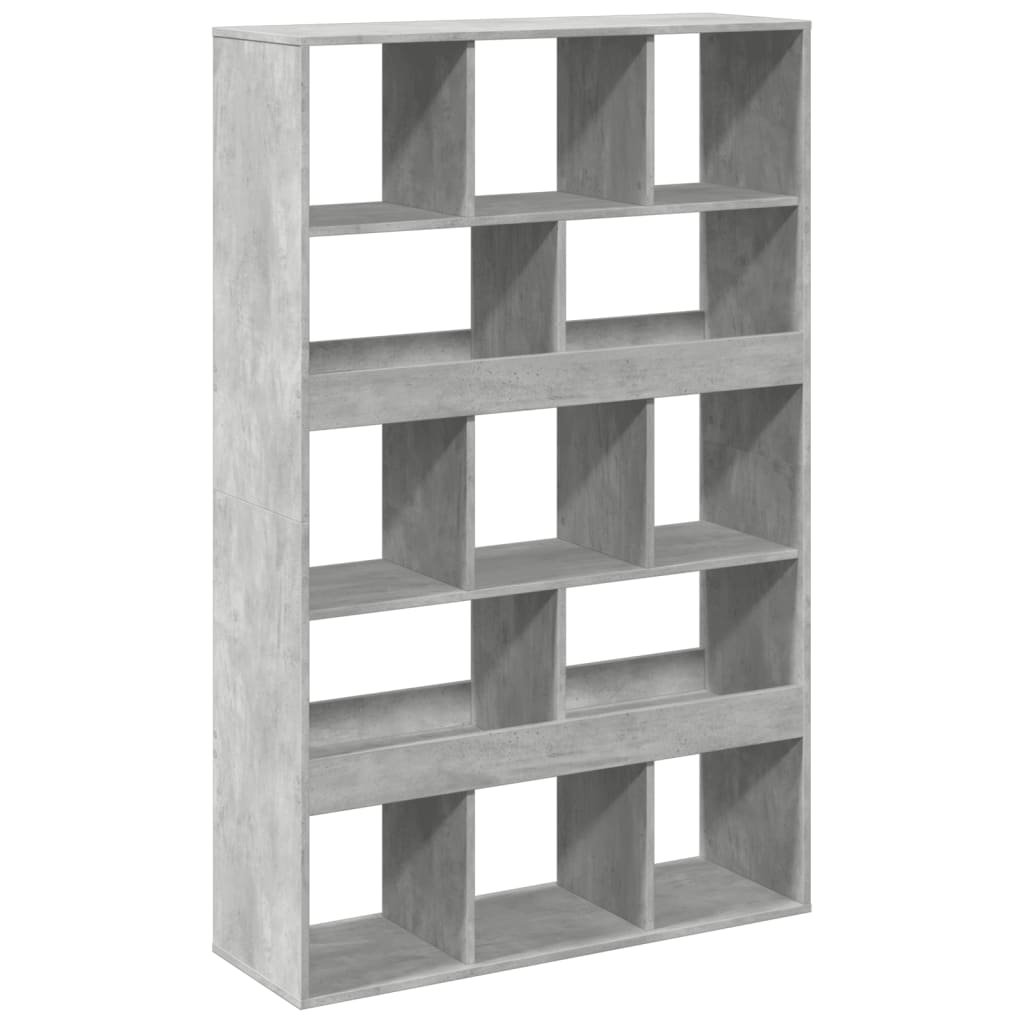 Regal za knjige boja betona 100x33x156,5 cm konstruirano drvo