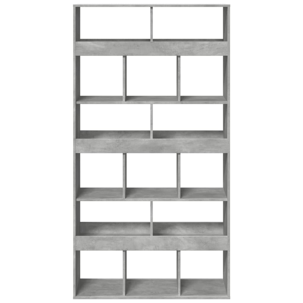Regal za knjige boja betona 100x33x187,5 cm konstruirano drvo