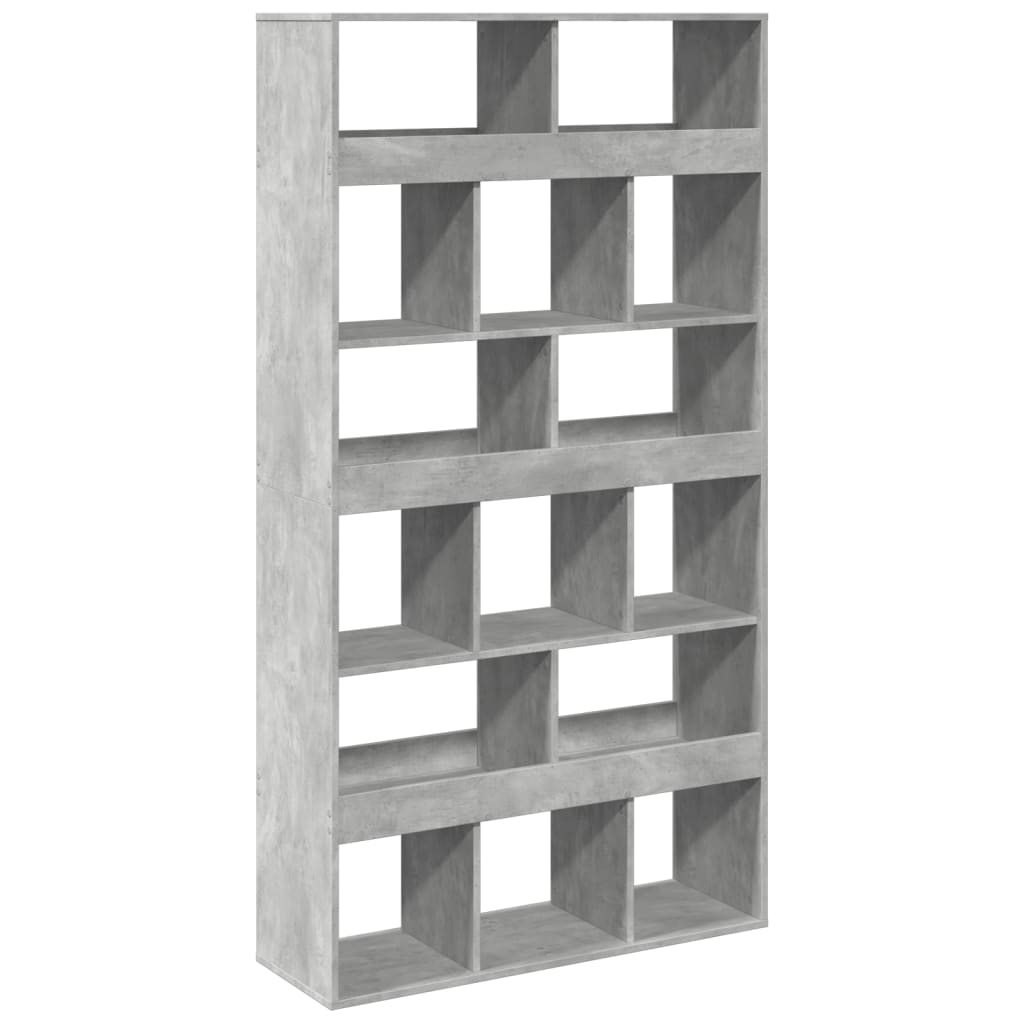 Regal za knjige boja betona 100x33x187,5 cm konstruirano drvo