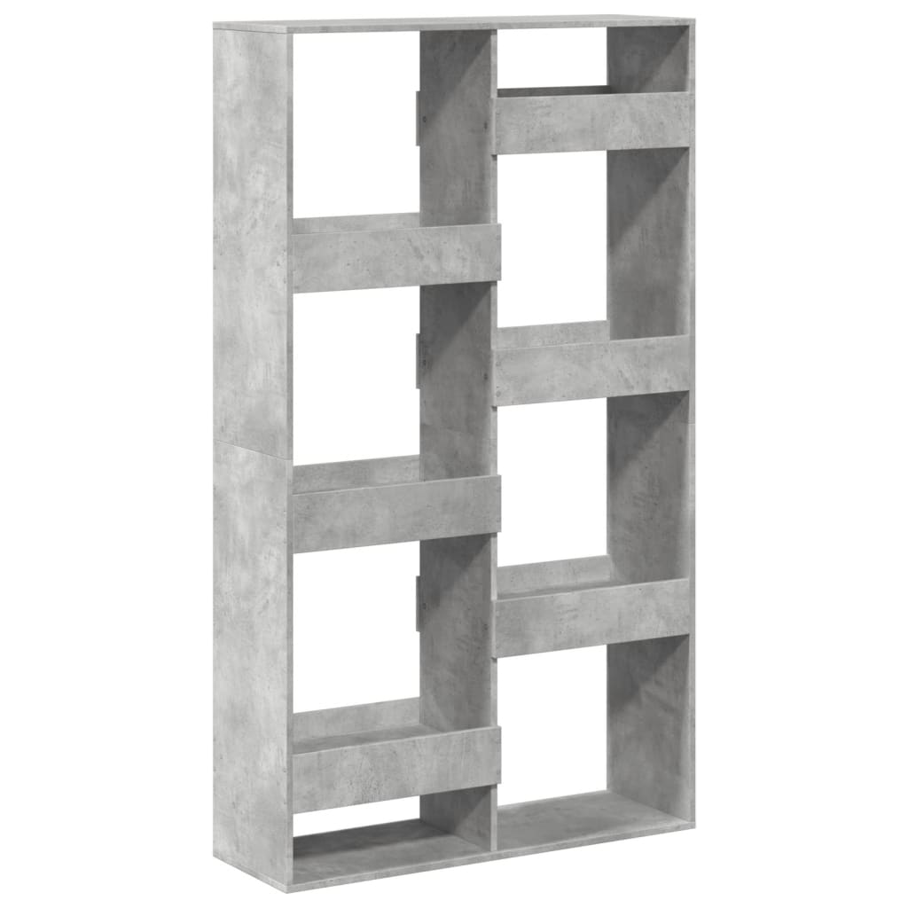 Regal za knjige boja betona 100x33x175 cm konstruirano drvo