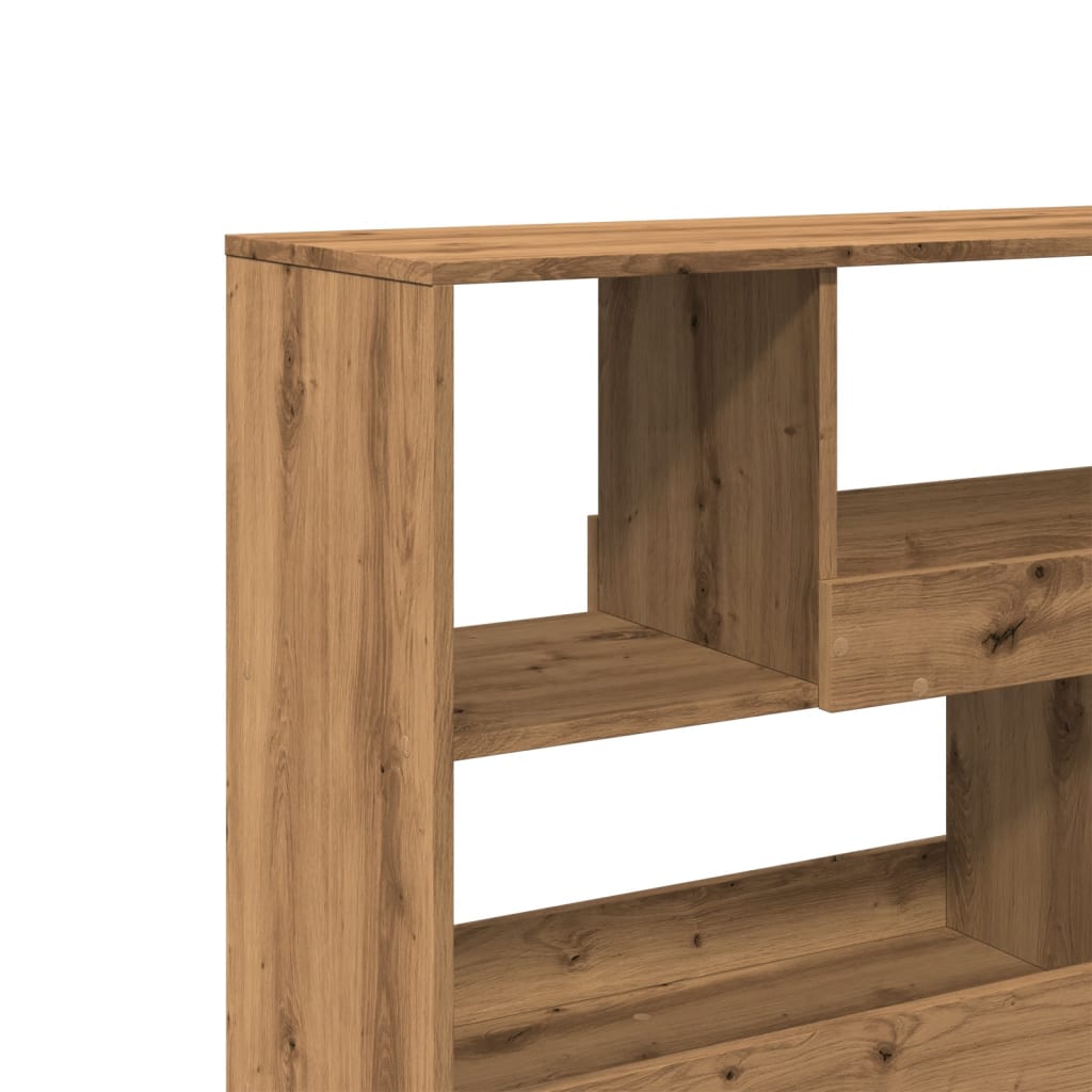 Sobna pregrada boja hrasta 100 x 33 x 94,5 cm konstruirano drvo Smeđa