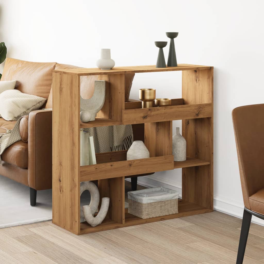 Sobna pregrada boja hrasta 100 x 33 x 94,5 cm konstruirano drvo