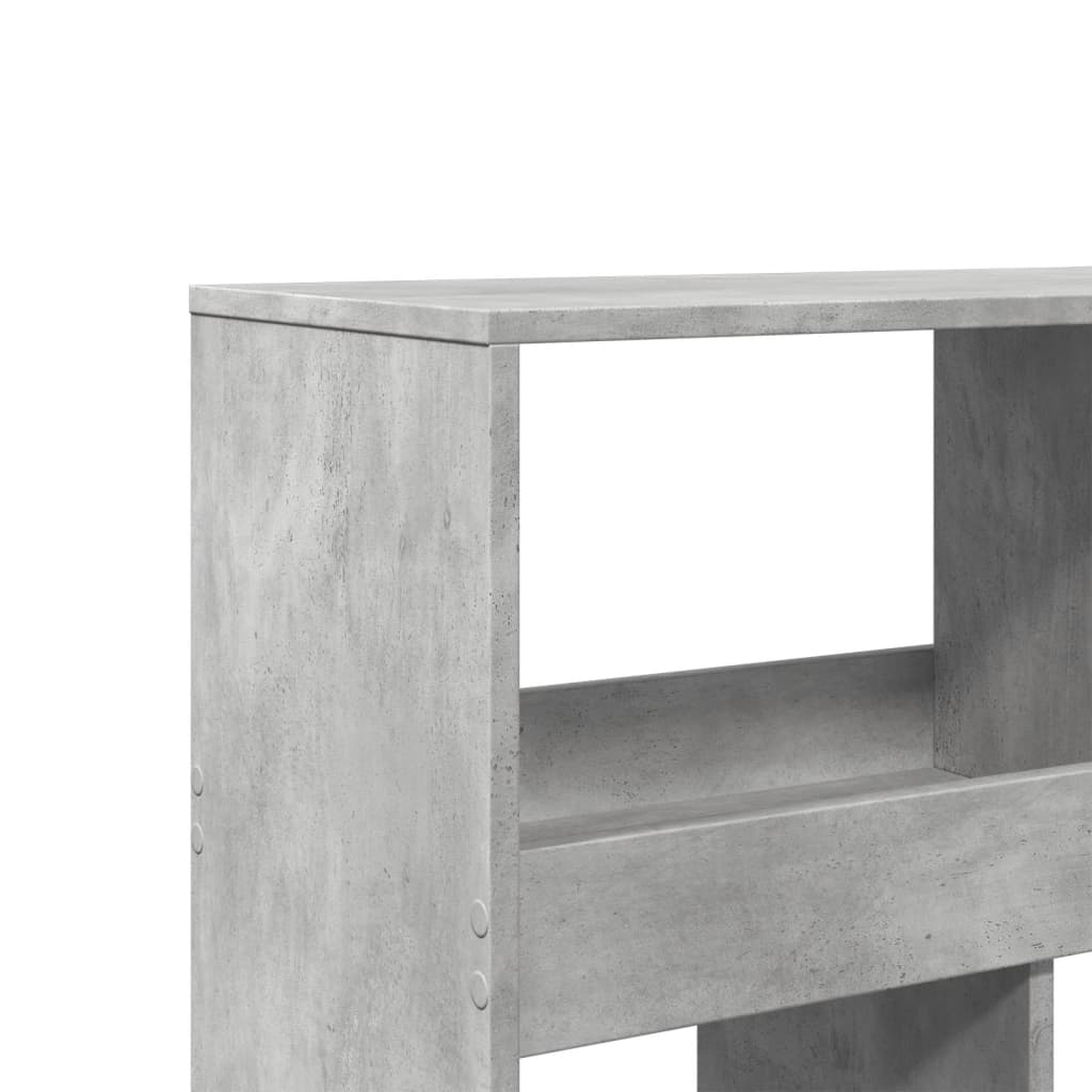 Sobna pregrada boja betona 100x33x125,5 cm konstruirano drvo